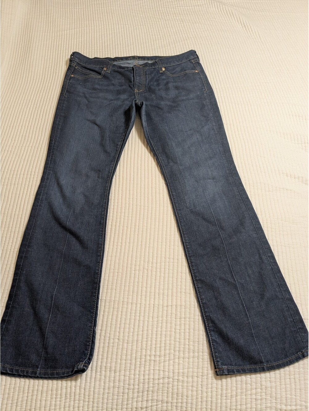 Old Navy Women's Boot Cut Jeans The Diva Size 14 Long Dark Blue Denim
